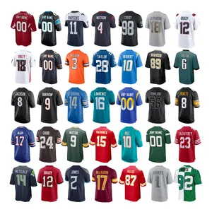 2023批发销售美式足球球衣男式廉价美式足球服刺绣工艺全队衬衫