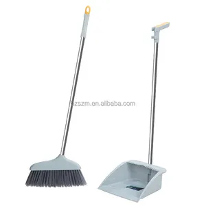 High Buy Back Rate Sweeper Cepillos de plástico Soft Magic Floor Cleaning Escobas con recogedor Set Alambre Acero inoxidable Cartón Plástico