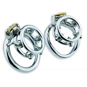 Gratis Custom Box - Round <span class=keywords><strong>Curve</strong></span> Mannen Mannelijke Penis Lock <span class=keywords><strong>Cock</strong></span> <span class=keywords><strong>Ring</strong></span> Vastgeschroefd Kuisheidsapparaat Massage Fixatie Rvs Bdsm Speelgoed - Product Image 1