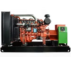 250kw 300KW 400KW yuchai natural gas biogas LNG CNG generator set with soundproof canopy price