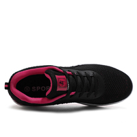 Chaussures de danse professionnelles respirantes pour femmes, tige en tissu extensible, semelle en PU avec coussin d'air, légères et antichoc