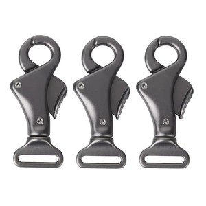 <span class=keywords><strong>Mousqueton</strong></span> de liaison en aluminium aéronautique de haute qualité pour l'industrie lourde, boucle à dégagement rapide 4kN, pivot métallique rotatif - Product Image 1