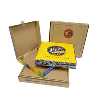 Scatole in Cartone Ondulato Kraft Personalizzate a Basso Prezzo per Pizza e Imballaggio Alimentare, Ecologiche con Goffratura Disponibile