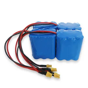 סוללות ליתיום יון 12v 11.1v 3s ליפו סוללת 4000 mah 5200 mah 7800 mah חבילה 3s2p li ion 18650 11.1v 12V סוללות ליתיום יון