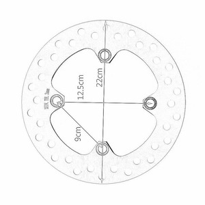 จานเบรกรถจักรยานยนต์,สำหรับ Honda Brake Disc Rotor สำหรับ Honda XL250 R/R3/R3J/RX/RL/R3L/<span class=keywords><strong>R3M</strong></span>/RN MD22 XLR250 RM/R3N/RP/RR/R3R - Product Image 2