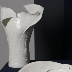 Jarrón de Cerámica Moderno de Lujo con Diseño Abstracto Incompleto de Patrón Floral, Esmaltado, para Decoración del Hogar - Product Image 2