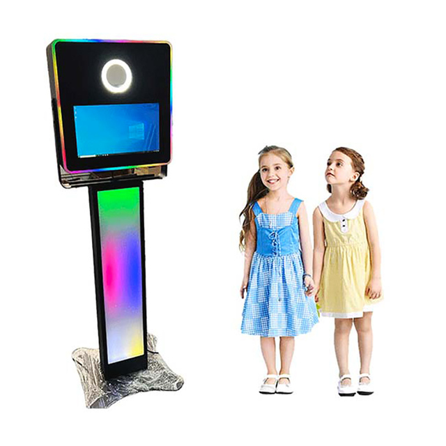 Free Custom Logo Selfie Mirror Photo Booth Touch Screen Interactive Selfie Photo Booth Machine Mirror Photo Booth 09 Air