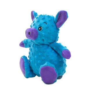Juguete de peluche para perros, forma de cerdo azul, con sonido, para interiores, para mascotas - Product Image 3