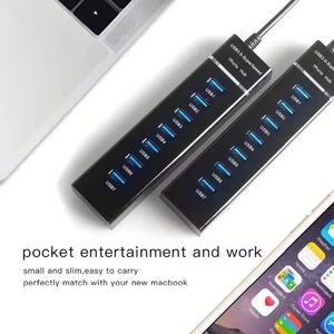 Best Quality High-speed 7 <b>USB</b> Port USB3.0 <b>Hub</b> With LED 7 in 1 Adapter Indication 3.0 <b>HUB</b> Splitter Expansion Adapter - Product Image 4