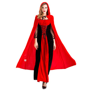 Disfraz de Vampiresa Drácula Sexy <span class=keywords><strong>para</strong></span> Mujer Adulta, Vestido de Cosplay <span class=keywords><strong>para</strong></span> Halloween con Capa <span class=keywords><strong>para</strong></span> <span class=keywords><strong>Carnaval</strong></span> - Product Image 2