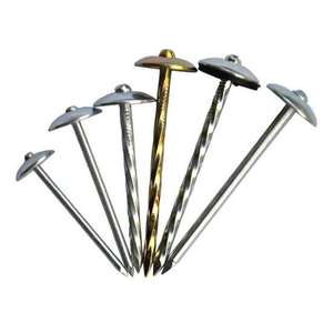工場亜鉛メッキ屋根釘製造機屋根釘亜鉛メッキ傘頭ツイストステンレス鋼釘 - Product Image 2