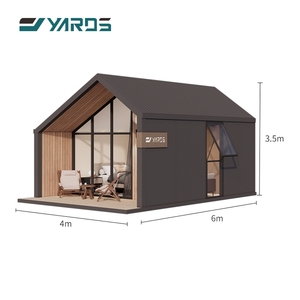 カスタマイズ可能な卸売高耐食性温かい休暇用キャビン、グランピング屋外用タイニーハウス - Product Image 1