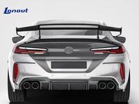 Couvercle de coffre arrière en fibre de carbone sèche style PK modifié pour BMW M8 F92, kit carrosserie