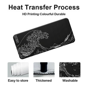 Vague noire personnalisée <span class=keywords><strong>de</strong></span> Kanagawa surface ultra lisse XXL grand <span class=keywords><strong>tapis</strong></span> <span class=keywords><strong>de</strong></span> <span class=keywords><strong>souris</strong></span> <span class=keywords><strong>de</strong></span> bureau <span class=keywords><strong>de</strong></span> jeu étendu <span class=keywords><strong>tapis</strong></span> <span class=keywords><strong>de</strong></span> <span class=keywords><strong>souris</strong></span> avec bords cousus - Product Image 5