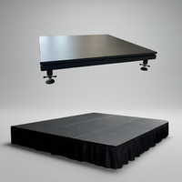 Plateforme de scène modulaire portable en aluminium 4x8 pieds, robuste, à montage rapide pour location événementielle et concerts
