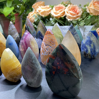 Großhandels preis Stein und Kristall Spirituelle Heilung Hand Handwerk Kristall Flamme für Geschenk