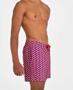 Diseñe sus propios pantalones cortos de playa Bañadores de tela de poliéster reciclado con bolsillo con cremallera Pantalones cortos de <span class=keywords><strong>surf</strong></span> para hombre - Product Image 4