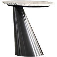 Table basse moderne minimaliste de style italien, non extensible, en marbre naturel, luxe léger, en acier inoxydable, pour canapé, meubles de maison