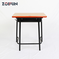 Bureaux individuels universitaires pour étudiants, table d'examen, bureau d'enseignant pour écoles et salles de classe, mobilier scolaire