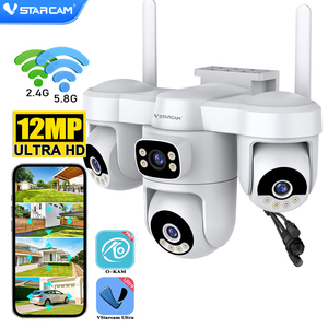 กล้องนิรภัย4หน้าจอ Wi-Fi 12MP สำหรับ O-KAM <span class=keywords><strong>Pro</strong></span> Ai การติดตามการเคลื่อนไหววิสัยทัศน์กลางคืน IP66 PTZ กล้อง CCTV CS623FR - Product Image 1