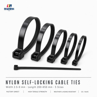 Attaches-câbles en nylon 66 jetables, conformes ROHS, anti-UV, 9*600mm, vente en gros Chine