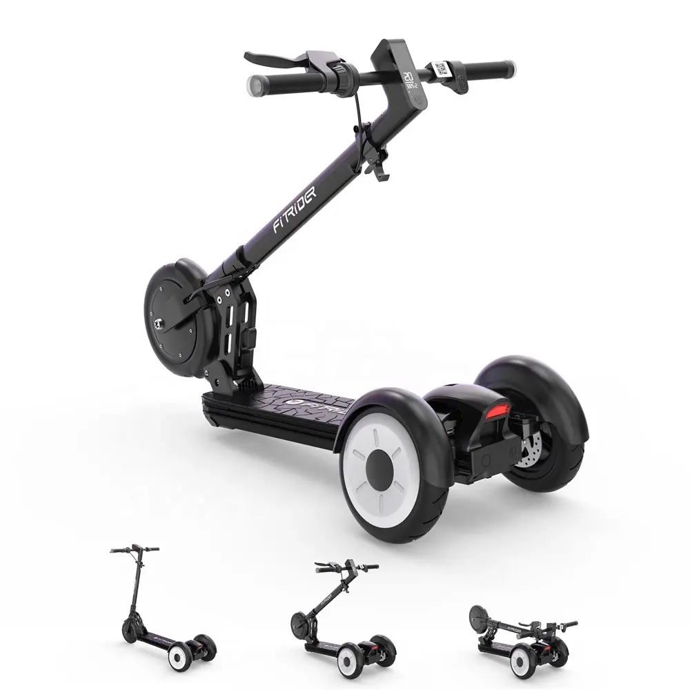 Fitrider 3 Wheels Foldable Electric Scooter Swappble Battery for Adults