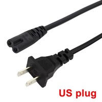 Cable de alimentación estadounidense de 1,5 m, cable de extensión de alimentación IEC320 C7 de 2 pines para cargador de portátil Dell, impresora Canon Epson, altavoz de radio, PS4, XBOX