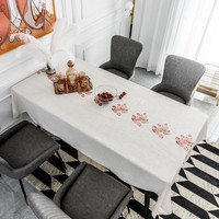Nappe en coton et lin brodée sur mesure DUOLAI pour événements, mariage, nappe de table, lin de table de luxe, lin français biologique