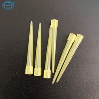 Embouts de micropipette à aspiration transparents en PP jaune 100 µl, modèle avec garantie de 3 ans pour laboratoire