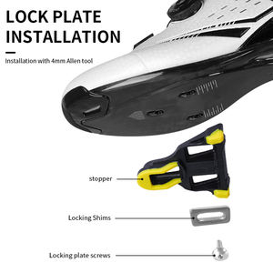 ESLNF Ultralight Mountain Road Bike Clipless Pédale Taquet de vélo Pédale autobloquante - Product Image 6