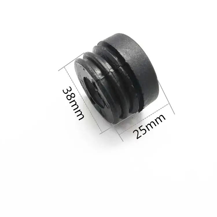 Round nut plug for furniture foot base with adjustable foot screw to increase height Customizable