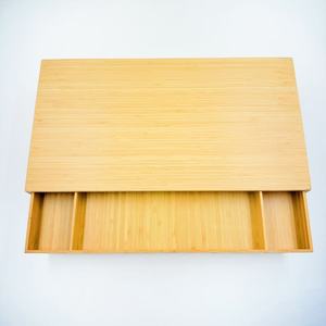 Computer Monitor Riser Office <b>Desktop</b> Storage <b>Shelf</b> Standing Type Rectangle 3 Floors Drawer Organizer - Product Image 2