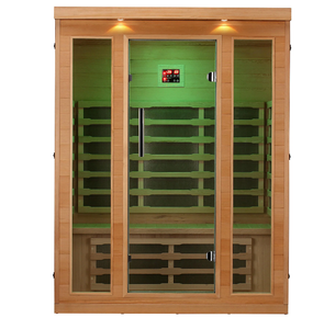 Calentador infrarrojo moderno para exteriores, madera maciza, 3 hombres, <span class=keywords><strong>Halo</strong></span>, Saunas infrarrojos lejanos, tamaño del hogar, Panel de Control de computadora interior, 57X52X80 - Product Image 4