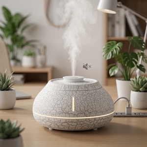Humidifiers Volcanic Lava Texture Natural Appearance Home Office Use 5V Quiet Operation Auto Shut-Off - Product Image 1