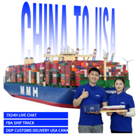Transitaire fiable pour importateurs de marchandises en entrepôt, DDP Chine vers États-Unis, Canada, UE, EAU, KSA, taxes payées, livraison porte-à-porte DDP DDU, fret maritime LCL FCL