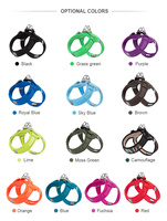 Harnais de jogging pour chien Truelove en nylon réfléchissant, doux, respirant, pratique, de luxe, anti-traction, durable et réglable