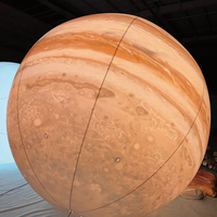 Ballon gonflable géant lune et planète, le plus populaire pour la décoration extérieure de fêtes commerciales, avec impression UV et pompe à air électrique