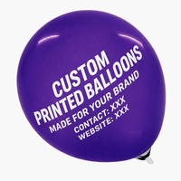Ballons personnalisés de marque pour mariage, Diwali, carnaval, imprimés, mats, rétro, rouge, jaune, bleu marine, couleurs assorties – Grande Vente