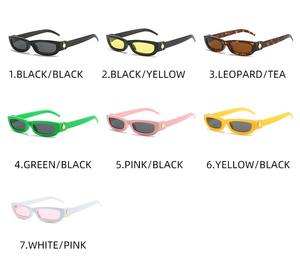 แว่นกันแดดวินเทจกรอบสี่เหลี่ยมเล็กแว่นกันแดด400ยูวีสำหรับผู้หญิงคลาสสิกออกแบบโลโก้ได้ตามต้องการ - Product Image 4