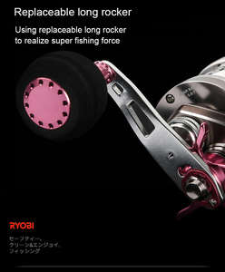 Großhandel Max <span class=keywords><strong>Drag</strong></span> 12KG Trolling- und Jigging-Angelrollen mit Aluminiumgehäuse, 10+1BB, 6.8:1 Übersetzung, Köderrolle für Trommelrollen - Product Image 6