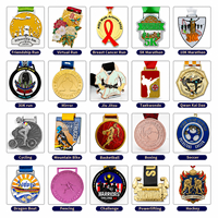 Medallas Deportivas de Metal Personalizadas con Diseño Gratuito, Medallas de Maratón de Esmalte Suave en Oro y Plata, Fabricante de Medallas Metálicas para Finalistas de Maratón
