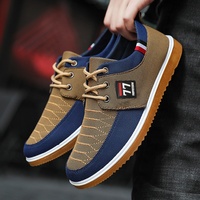 Chaussures décontractées pour hommes en toile antidérapante respirante et confortable avec logo OEM vente en gros