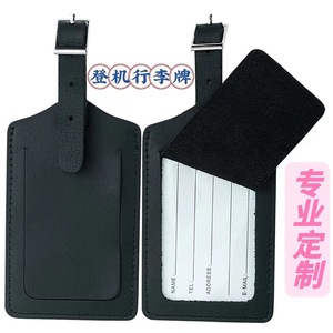 Etiqueta de Equipaje de PU con Porta Tarjetas de 20 Pulgadas, Accesorio de Viaje de Lujo Personalizado - Product Image 3