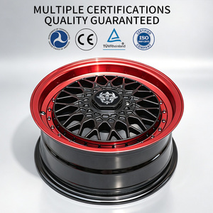 Rines Clásicos <span class=keywords><strong>de</strong></span> Buena Calidad FLowtone <span class=keywords><strong>de</strong></span> 15 Pulgadas 6.5J 4x100/114.3 Rojos <span class=keywords><strong>de</strong></span> Aleación Fundida <span class=keywords><strong>de</strong></span> <span class=keywords><strong>Lujo</strong></span> para Automóvil - Product Image 4