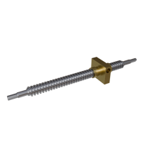 Vis trapézoïdale en acier inoxydable, écrou à bride en laiton, composants à billes pour moteur pas à pas d'imprimante 3D, longueurs personnalisées