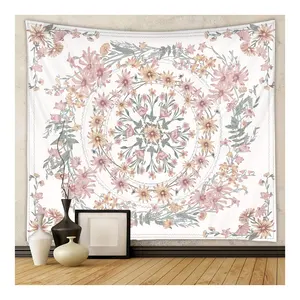 Wholesale Custom Digital Printed Polyester Boho Bohemian Wall Hanging Tapestry For Home Decor