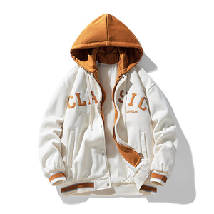 <span class=keywords><strong>Veste</strong></span> de <span class=keywords><strong>costume</strong></span> de Baseball de Style Hong Kong pour hommes nouvelle Collection printemps automne haut décontracté lettre à la mode coupe ample transfrontalière - Product Image 6