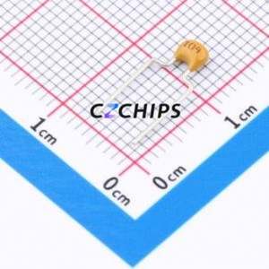 Condensateur céramique monolithique traversant C322C104K1R5TA MLCC, composant traversant THT, pas de 5,08 mm, 100 nF, 10 %, 100 V, X7R - Product Image 1