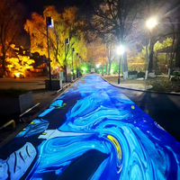 Système de projection interactive portable sur mur et sol, projection en temps réel sur le thème de la piscine de sable, parc d'attractions, hôtel, bar, projecteur holographique 3D