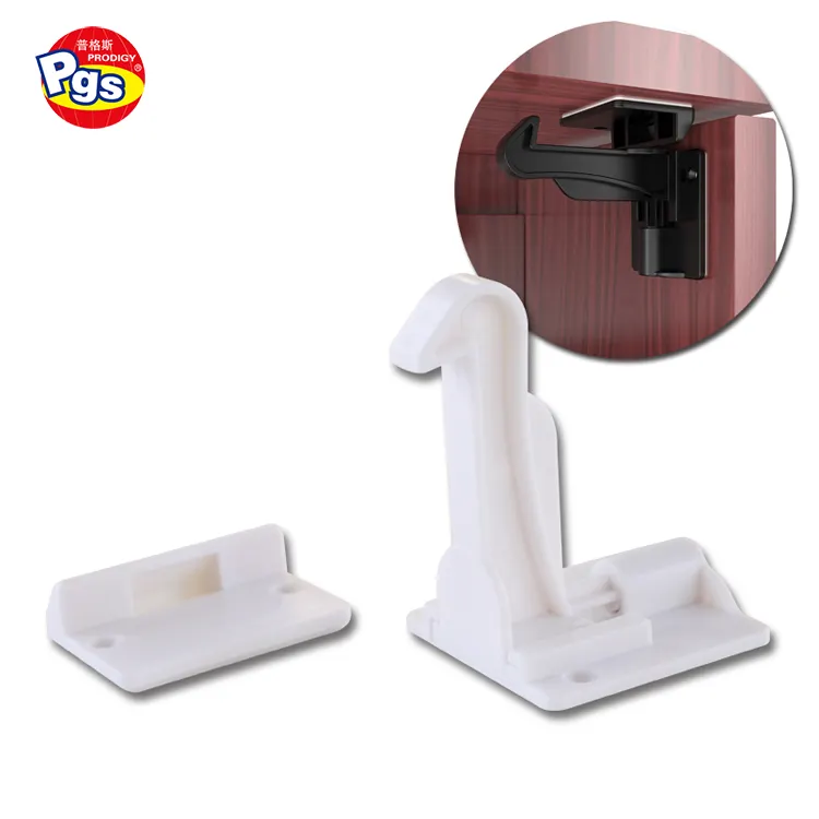 New style child safety cabinet lock child proofing invisible door lock with self-adhesive tape